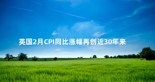 英国2月CPI同比涨幅再创近30年来最高 英国和美国的关系